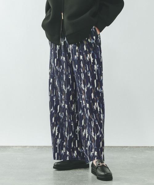 GLOBAL WORK（グローバルワーク）の「セルフカットプリーツパンツ/638599（その他パンツ・レディース・ブラック/ブラウン/オフホワイト/ダークグレー/ミント/ネイビー・LARGE/MEDIUM）」の6枚目の写真