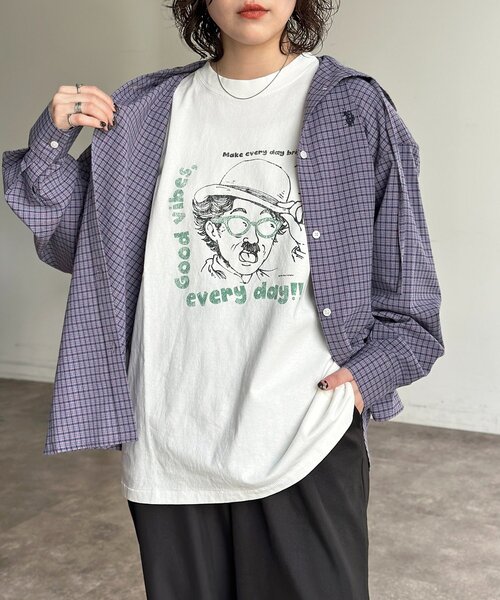 CPCM(シーピーシーエム)の「偉人イラストT(Tシャツ/カットソー・メンズ・ホワイト系その他2/ホワイト/ホワイト系その他・MEDIUM/LARGE)」の3枚目の写真