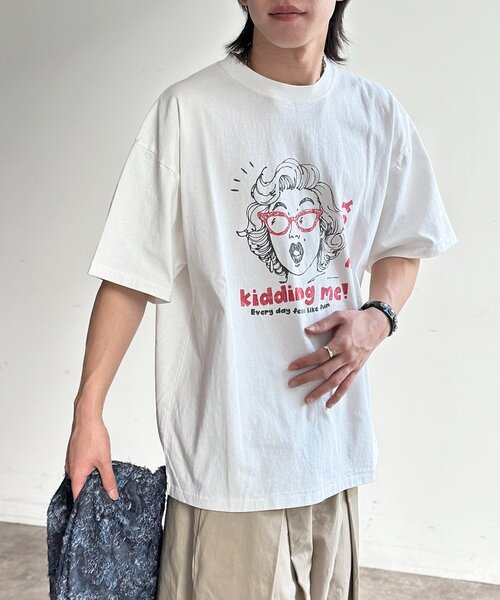 CPCM(シーピーシーエム)の「偉人イラストT(Tシャツ/カットソー・メンズ・ホワイト系その他2/ホワイト/ホワイト系その他・MEDIUM/LARGE)」の17枚目の写真