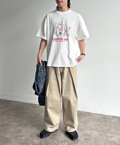 CPCM(シーピーシーエム)の「偉人イラストT(Tシャツ/カットソー・メンズ・ホワイト系その他2/ホワイト/ホワイト系その他・MEDIUM/LARGE)」の18枚目の写真