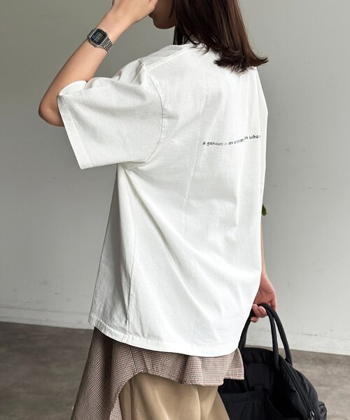 CPCM(シーピーシーエム)の「偉人イラストT(Tシャツ/カットソー・メンズ・ホワイト系その他2/ホワイト/ホワイト系その他・MEDIUM/LARGE)」の4枚目の写真