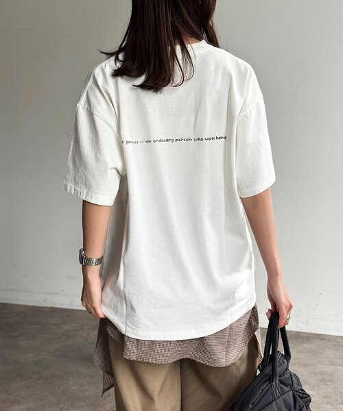 CPCM(シーピーシーエム)の「偉人イラストT(Tシャツ/カットソー・メンズ・ホワイト系その他2/ホワイト/ホワイト系その他・MEDIUM/LARGE)」の5枚目の写真