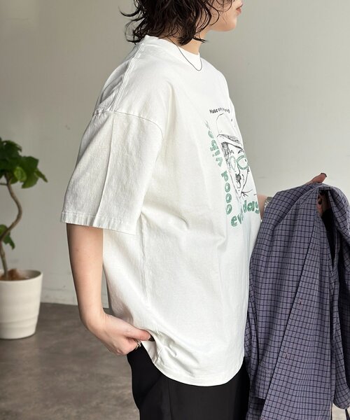 CPCM(シーピーシーエム)の「偉人イラストT(Tシャツ/カットソー・メンズ・ホワイト系その他2/ホワイト/ホワイト系その他・MEDIUM/LARGE)」の9枚目の写真