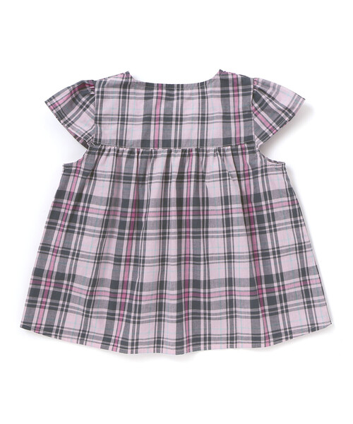 BeBe Petits Pois Vert（ベベプチポワヴェール）の「【店舗限定】チェックブラウス＋ショートパンツセットアップ(95～150㎝)（セットアップ・キッズ・ピンク系その他/ブルー系その他2・110cm/150cm/130cm/140cm/120cm/95cm/100cm）」の21枚目の写真