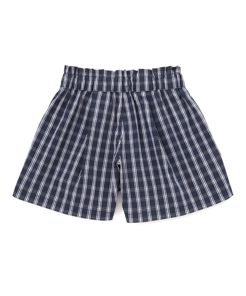 BeBe Petits Pois Vert（ベベプチポワヴェール）の「【店舗限定】チェックブラウス＋ショートパンツセットアップ(95～150㎝)（セットアップ・キッズ・ピンク系その他/ブルー系その他2・110cm/150cm/130cm/140cm/120cm/95cm/100cm）」の4枚目の写真