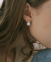 Ops.（オプス）の「ピアス パール 一粒 金属アレルギー対応 シルバー925 ゴールド 【cadrea-pe カドレア】（ピアス（両耳用））」