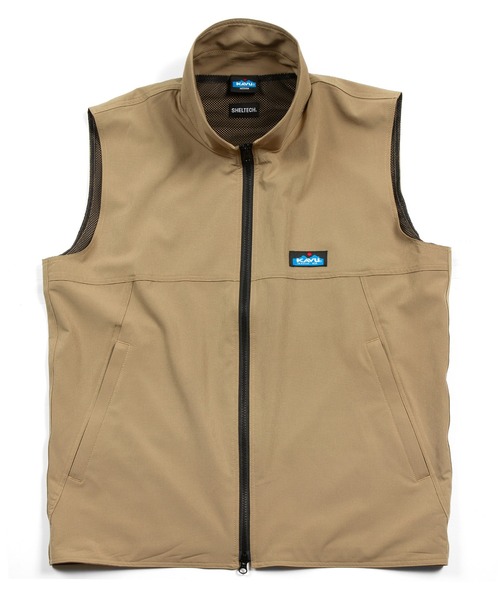 KAVU(カブー)の「KAVU/カブー SHELTECH Vest/シェルテックベスト(ベスト・メンズ・ブラック/ベージュ・LARGE/MEDIUM)」の2枚目の写真
