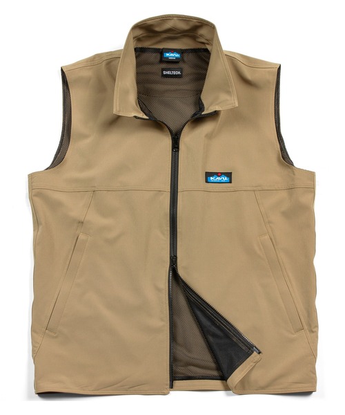 KAVU(カブー)の「KAVU/カブー SHELTECH Vest/シェルテックベスト(ベスト・メンズ・ブラック/ベージュ・LARGE/MEDIUM)」の5枚目の写真