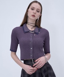 HARE | ラメショートニットカーディガン(HARE)(カーディガン/ボレロ)