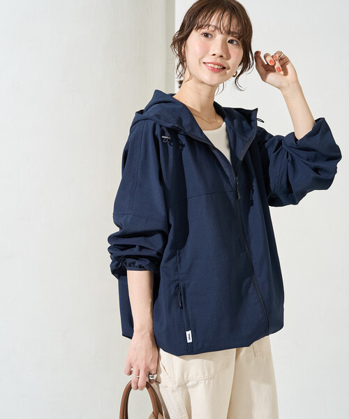 FREAK'S STORE(フリークスストア)の「限定展開 <UVカット・接触冷感・吸水速乾>AiRide(エアライド)フルジップパーカー(その他アウター・レディース・ブラック/ベージュ/ネイビー/オリーブ/ブルー/コーラルピンク・フリ-)」の4枚目の写真