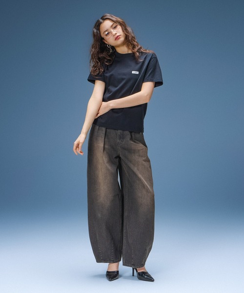 X-girl(エックスガール)の「X-girl HISTORY S/S TEE(Tシャツ/カットソー・レディース・ブラック/ホワイト・S/M/L)」の6枚目の写真