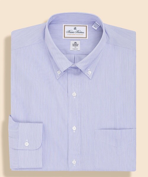 BROOKS BROTHERS(ブルックスブラザーズ)の「ラグジュアリー コットンポプリン ドレスシャツ Regular Fit(ビジネスシャツ・メンズ・イエロー/オレンジ/ブルー・14 1/2-31/16-33/15-32/17-34/16 1/2-33/15 1/2-32)」の20枚目の写真