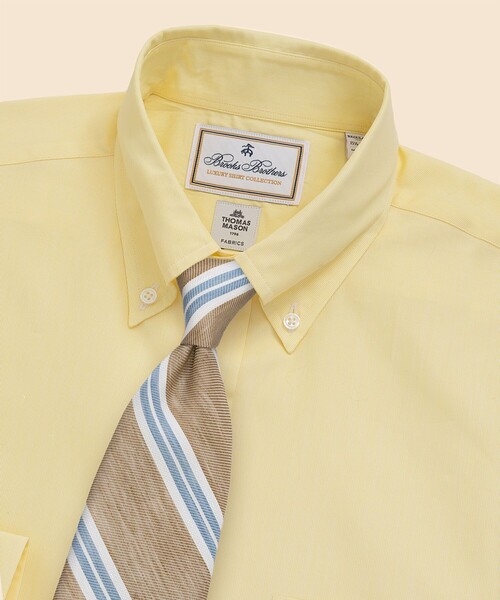 BROOKS BROTHERS(ブルックスブラザーズ)の「ラグジュアリー コットンポプリン ドレスシャツ Regular Fit(ビジネスシャツ・メンズ・イエロー/オレンジ/ブルー・14 1/2-31/16-33/15-32/17-34/16 1/2-33/15 1/2-32)」の7枚目の写真