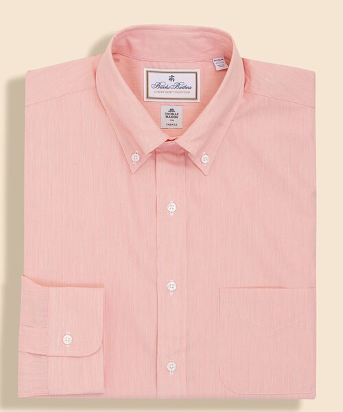 BROOKS BROTHERS(ブルックスブラザーズ)の「ラグジュアリー コットンポプリン ドレスシャツ Regular Fit(ビジネスシャツ・メンズ・イエロー/オレンジ/ブルー・14 1/2-31/16-33/15-32/17-34/16 1/2-33/15 1/2-32)」の11枚目の写真