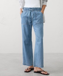 BANANA REPUBLIC FACTORY STORE | BANANA REPUBLIC FACTORY STORE ミッドライズ リラックスストレート サマーウェイト プルオンジーンズ(デニムパンツ)