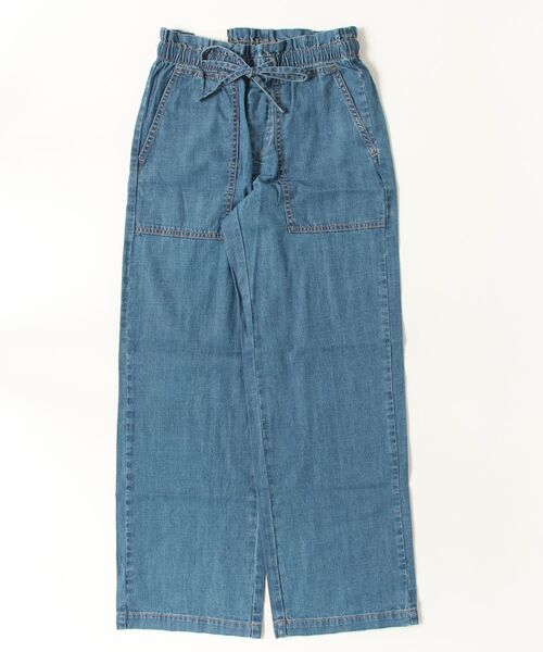 BANANA REPUBLIC FACTORY STORE（バナナリパブリック ファクトリーストア）の「BANANA REPUBLIC FACTORY STORE　　ミッドライズ リラックスストレート サマーウェイト プルオンジーンズ（デニムパンツ・レディース・ライトインディゴブルー/インディゴブルー・XS/M/L/S）」の7枚目の写真