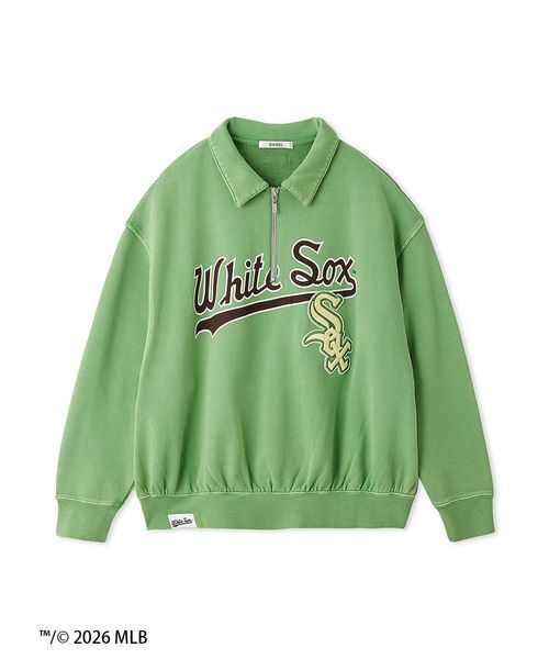 SNIDEL（スナイデル）の「【MLB】Sustainableハーフジップスウェット（スウェット・レディース・グレー/ピンク/グリーン・F）」の19枚目の写真