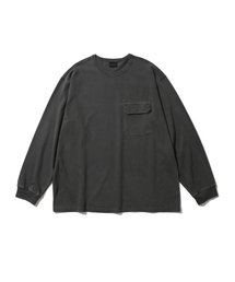 HAVEOFFDUTY（ハブオブデューティ）の「ダイングポケットロングスリーブTシャツ（ダークグレー）（Tシャツ/カットソー）」