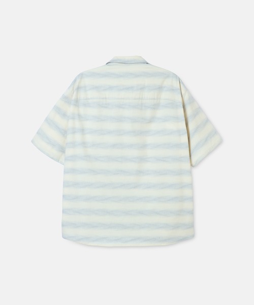 SEAGREEN（シーグリーン）の「SEAGREEN(シーグリーン) WAVE CLOTH SHIRT（シャツ/ブラウス・メンズ・ブラウン/サックスブルー・4/3/2）」の3枚目の写真