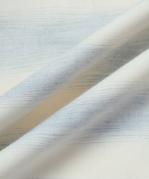 SEAGREEN（シーグリーン）の「SEAGREEN(シーグリーン) WAVE CLOTH SHIRT（シャツ/ブラウス・メンズ・ブラウン/サックスブルー・4/3/2）」の4枚目の写真