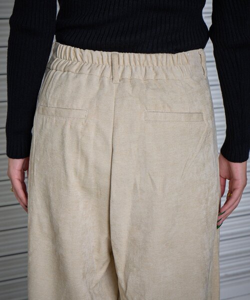 goocy(グーシー)の「【セットアップ対応】サージタックワイドパンツ(その他パンツ・レディース・ブラック/アイボリー・FREE)」の17枚目の写真