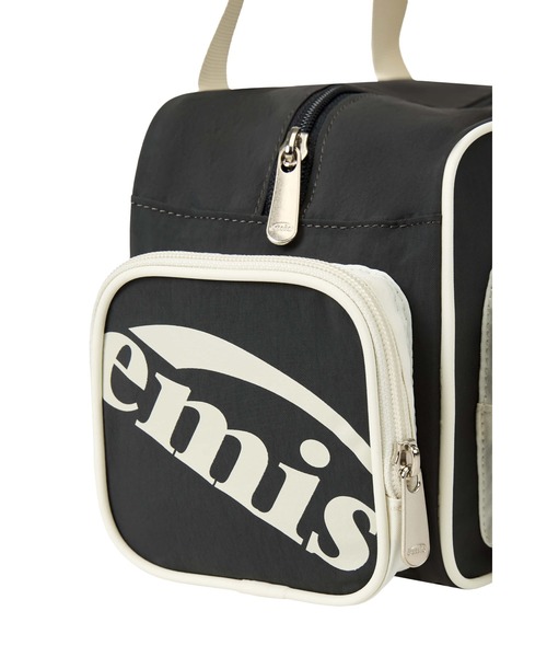EMIS（イミス）の「NYLON COLOR-BLOCK SHOULDER BAG（ショルダーバッグ・レディース・チャコール/ブラウン/ピンク/ライトブルー・FREE）」の9枚目の写真