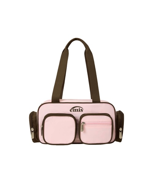 EMIS（イミス）の「NYLON COLOR-BLOCK SHOULDER BAG（ショルダーバッグ・レディース・チャコール/ブラウン/ピンク/ライトブルー・FREE）」の17枚目の写真