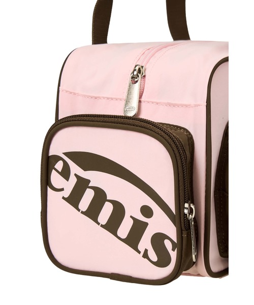 EMIS（イミス）の「NYLON COLOR-BLOCK SHOULDER BAG（ショルダーバッグ・レディース・チャコール/ブラウン/ピンク/ライトブルー・FREE）」の21枚目の写真