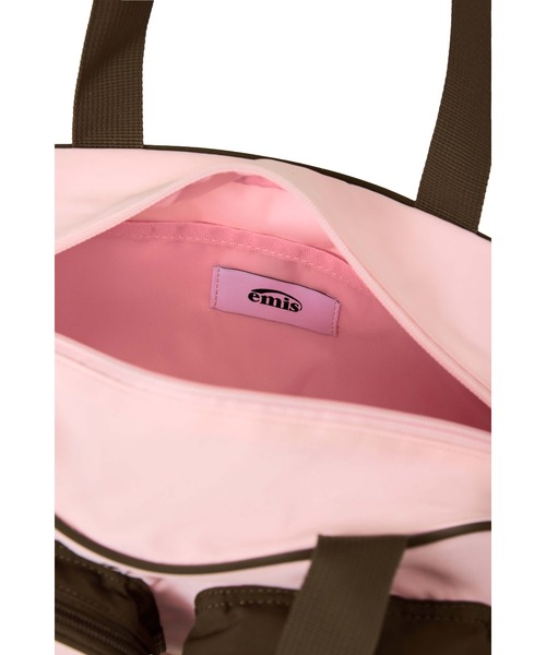 EMIS（イミス）の「NYLON COLOR-BLOCK SHOULDER BAG（ショルダーバッグ・レディース・チャコール/ブラウン/ピンク/ライトブルー・FREE）」の22枚目の写真