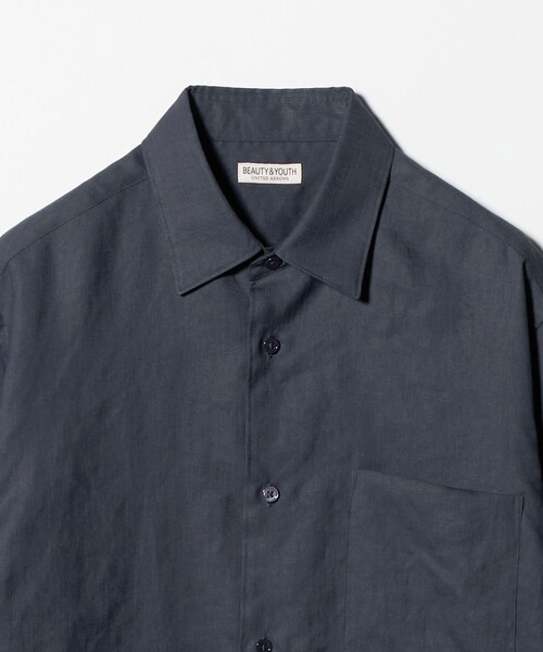 BEAUTY&YOUTH UNITED ARROWS(ビューティーアンドユースユナイテッドアローズ)の「ライト リネンタッチ レギュラー シャツ FORM TAPERD型(シャツ/ブラウス・メンズ・ダークグレー/コバルトブルー/ホワイト・L/S/XL/M)」の16枚目の写真