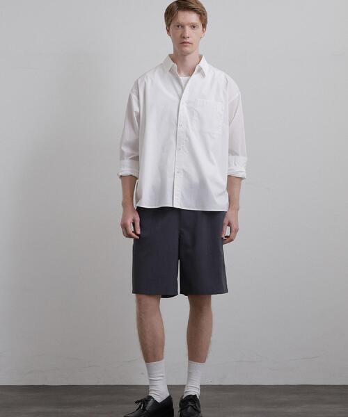 tk.TAKEO KIKUCHI(ティーケータケオキクチ)の「AIRY DRYショートパンツ/吸水速乾/UVカット/マシーンウォッシャブル/洗濯可/イージーケア/ショーツ(その他パンツ・メンズ・チャコールグレー/ブラック/ベージュ・01/03/02)」の7枚目の写真