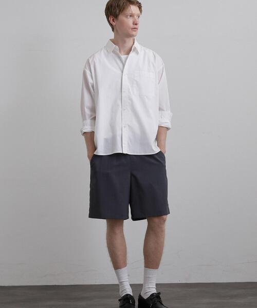tk.TAKEO KIKUCHI(ティーケータケオキクチ)の「AIRY DRYショートパンツ/吸水速乾/UVカット/マシーンウォッシャブル/洗濯可/イージーケア/ショーツ(その他パンツ・メンズ・チャコールグレー/ブラック/ベージュ・01/03/02)」の8枚目の写真
