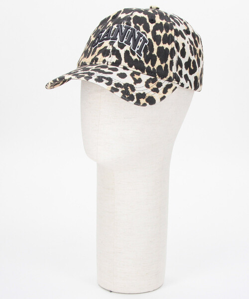 GANNI（ガニー）の「GANNI/ガニー Washed Cotton Canvas Cap Leo / A6898 / レオパード 総柄 ベースボール キャップ（キャップ・レディース・レオパード・ONE SIZE）」の10枚目の写真