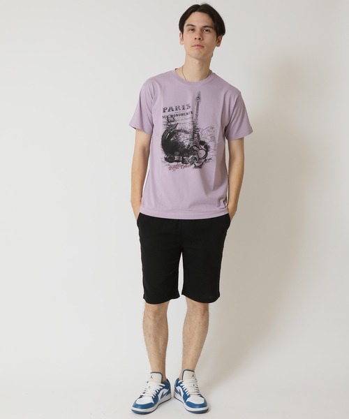 ARCADE（アーケード）の「グラフィック フォトプリント半袖Tシャツ　PRIMAL POINT（Tシャツ/カットソー・メンズ・ブラック系1/ブラック系3/ホワイト系1/ホワイト系2/ホワイト系3/ブラック系2/杢グレー/ベージュ系3/パープル系2・M/L/LL）」の14枚目の写真