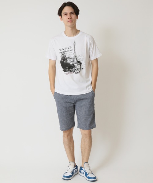 ARCADE（アーケード）の「グラフィック フォトプリント半袖Tシャツ　PRIMAL POINT（Tシャツ/カットソー・メンズ・ブラック系1/ブラック系3/ホワイト系1/ホワイト系2/ホワイト系3/ブラック系2/杢グレー/ベージュ系3/パープル系2・M/L/LL）」の20枚目の写真