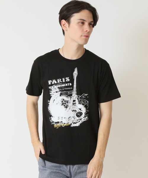 ARCADE（アーケード）の「グラフィック フォトプリント半袖Tシャツ　PRIMAL POINT（Tシャツ/カットソー・メンズ・ブラック系1/ブラック系3/ホワイト系1/ホワイト系2/ホワイト系3/ブラック系2/杢グレー/ベージュ系3/パープル系2・M/L/LL）」の21枚目の写真