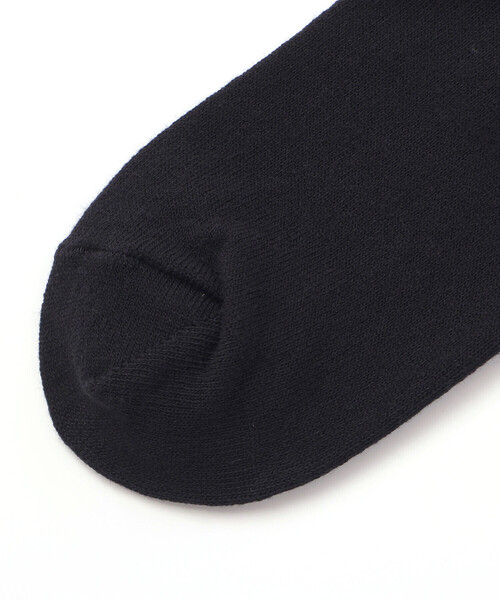 ZIDDY（ジディ）の「【日本製】ハートロゴ刺しゅうソックス(19~24cm)（ソックス/靴下・キッズ・ブラック/オフホワイト・24.0cm/21.0cm）」の3枚目の写真