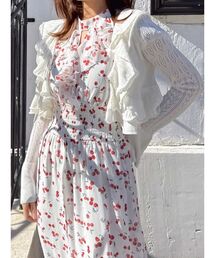 dazzlin（ダズリン）の「ペプラムフリルリボンカーデ（カーディガン/ボレロ）」