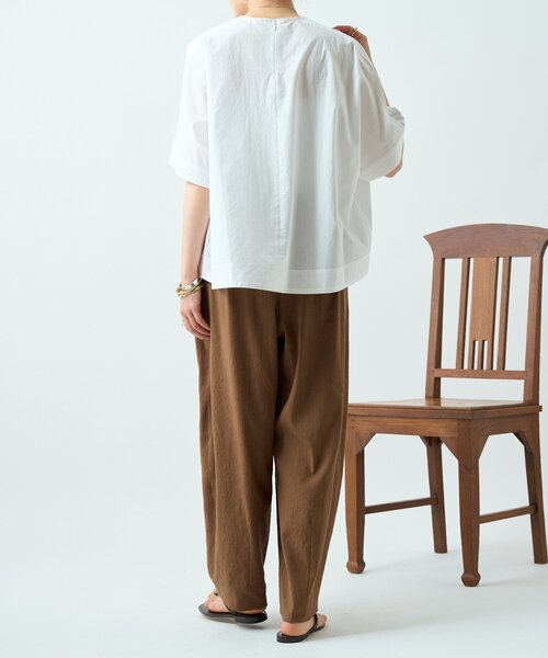 BEARDSLEY(ビアズリー)の「タイプライターボックスTee(Tシャツ/カットソー・レディース・キャメル/ホワイト・FREE)」の3枚目の写真