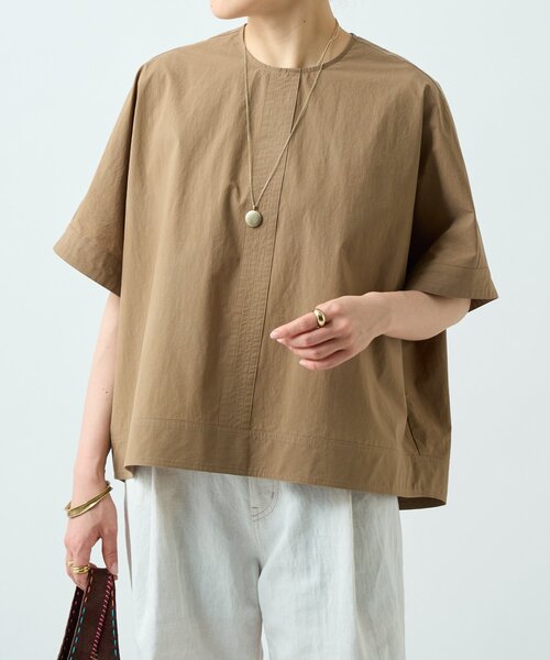 BEARDSLEY(ビアズリー)の「タイプライターボックスTee(Tシャツ/カットソー・レディース・キャメル/ホワイト・FREE)」の4枚目の写真