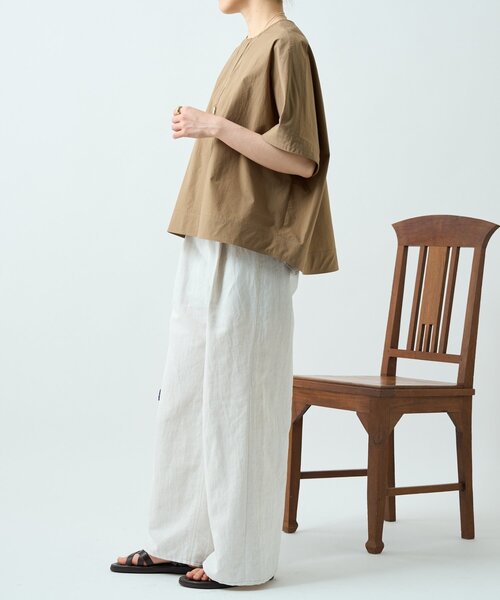 BEARDSLEY(ビアズリー)の「タイプライターボックスTee(Tシャツ/カットソー・レディース・キャメル/ホワイト・FREE)」の8枚目の写真