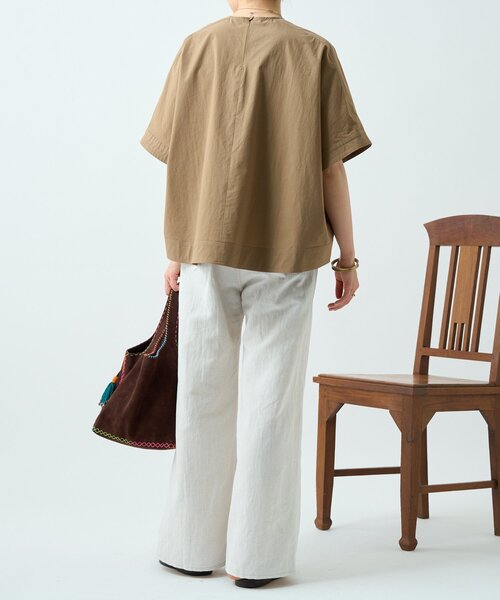 BEARDSLEY(ビアズリー)の「タイプライターボックスTee(Tシャツ/カットソー・レディース・キャメル/ホワイト・FREE)」の9枚目の写真