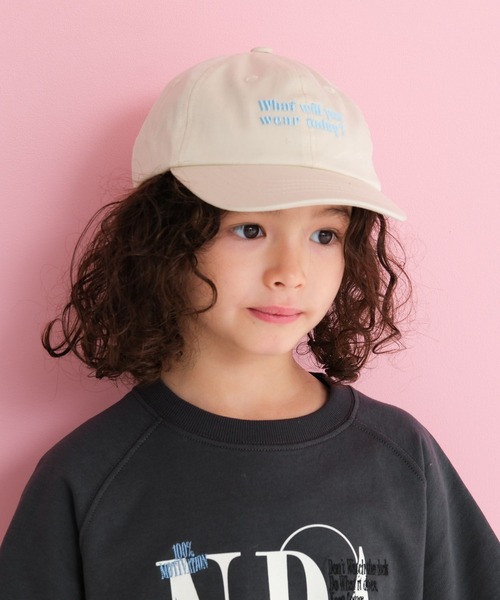 LEPSIM(レプシィム)の「【KIDS】刺繍ロゴツイルキャップ 656611(キャップ・キッズ・ブラック/ホワイト×ブラック/アイボリー/ライトピンク・ONE SIZE)」の3枚目の写真