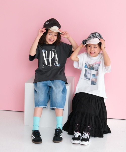 LEPSIM(レプシィム)の「【KIDS】刺繍ロゴツイルキャップ 656611(キャップ・キッズ・ブラック/ホワイト×ブラック/アイボリー/ライトピンク・ONE SIZE)」の6枚目の写真