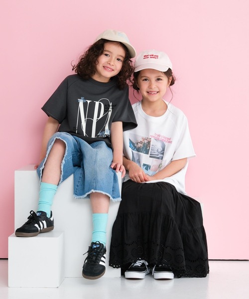 LEPSIM(レプシィム)の「【KIDS】刺繍ロゴツイルキャップ 656611(キャップ・キッズ・ブラック/ホワイト×ブラック/アイボリー/ライトピンク・ONE SIZE)」の7枚目の写真