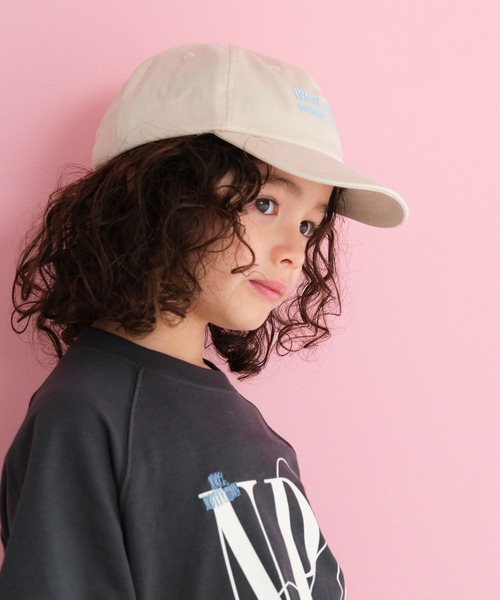 LEPSIM(レプシィム)の「【KIDS】刺繍ロゴツイルキャップ 656611(キャップ・キッズ・ブラック/ホワイト×ブラック/アイボリー/ライトピンク・ONE SIZE)」の9枚目の写真