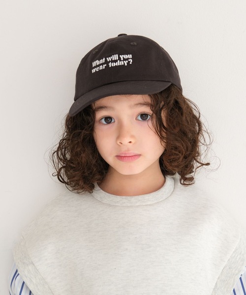 LEPSIM(レプシィム)の「【KIDS】刺繍ロゴツイルキャップ 656611(キャップ・キッズ・ブラック/ホワイト×ブラック/アイボリー/ライトピンク・ONE SIZE)」の13枚目の写真