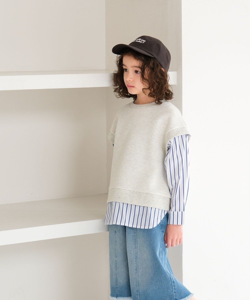 LEPSIM(レプシィム)の「【KIDS】刺繍ロゴツイルキャップ 656611(キャップ・キッズ・ブラック/ホワイト×ブラック/アイボリー/ライトピンク・ONE SIZE)」の15枚目の写真