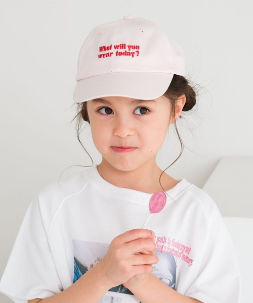 LEPSIM(レプシィム)の「【KIDS】刺繍ロゴツイルキャップ 656611(キャップ・キッズ・ブラック/ホワイト×ブラック/アイボリー/ライトピンク・ONE SIZE)」の20枚目の写真