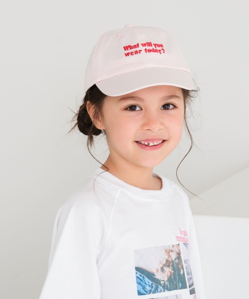LEPSIM(レプシィム)の「【KIDS】刺繍ロゴツイルキャップ 656611(キャップ・キッズ・ブラック/ホワイト×ブラック/アイボリー/ライトピンク・ONE SIZE)」の21枚目の写真